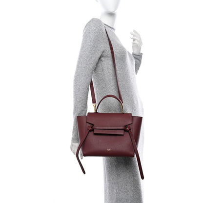 Celine Grained Calfskin Micro Belt Bag Acai 2 of 12
