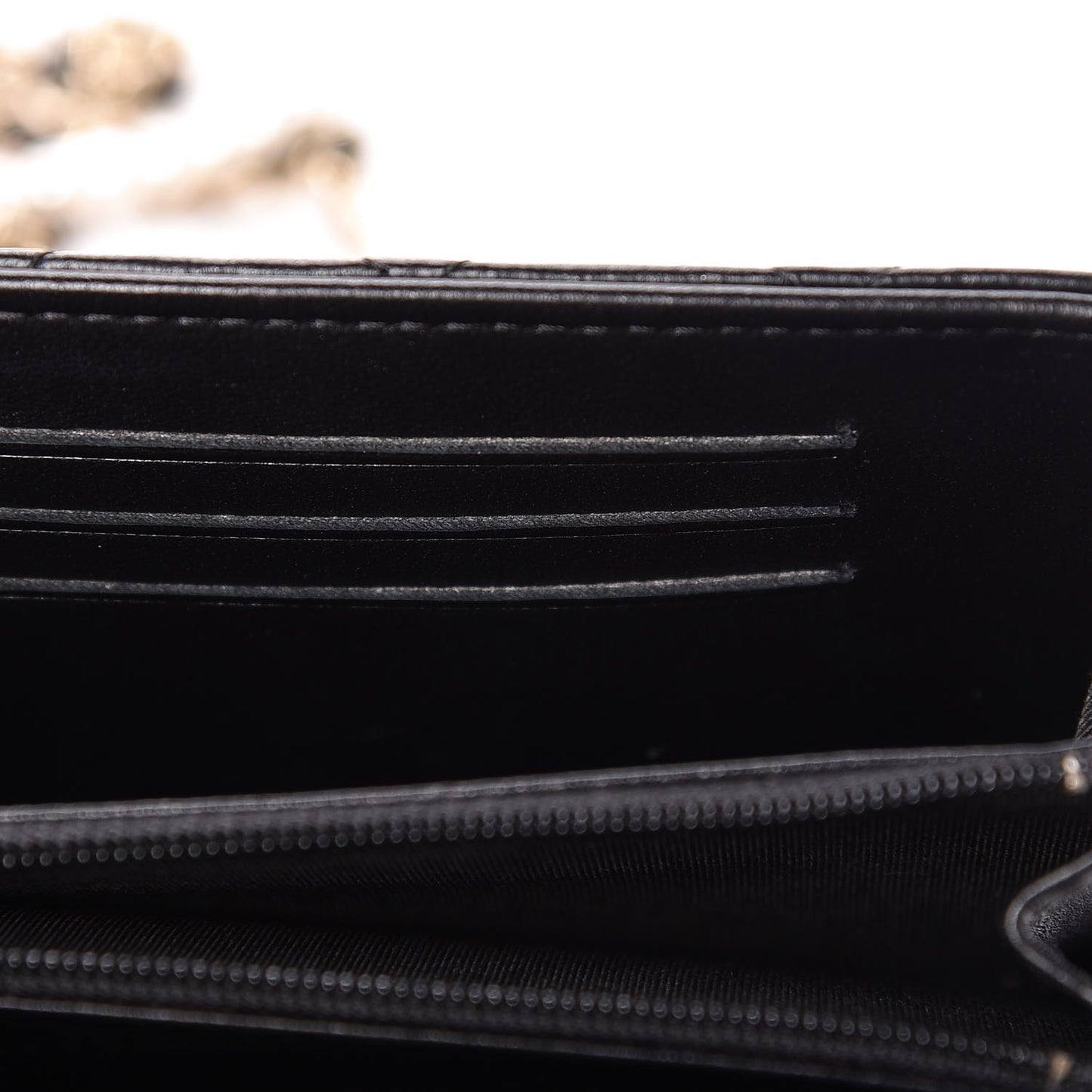 Lambskin Quilted Pearl Clutch With Chain Black