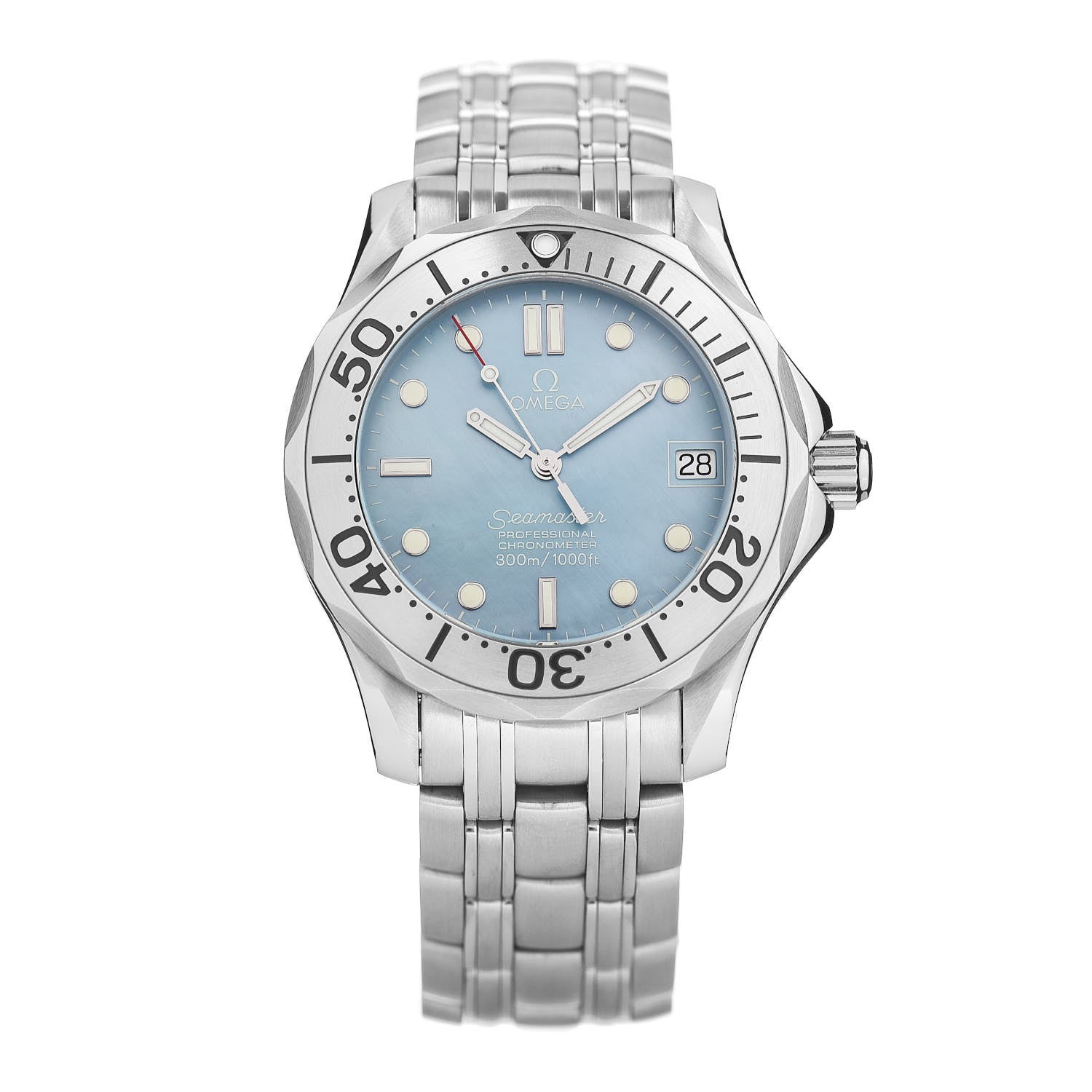 Omega Stainless Steel Mother of Pearl 36mm Seamaster Professional Automatic Watch Blue 2050.71 1 of 4