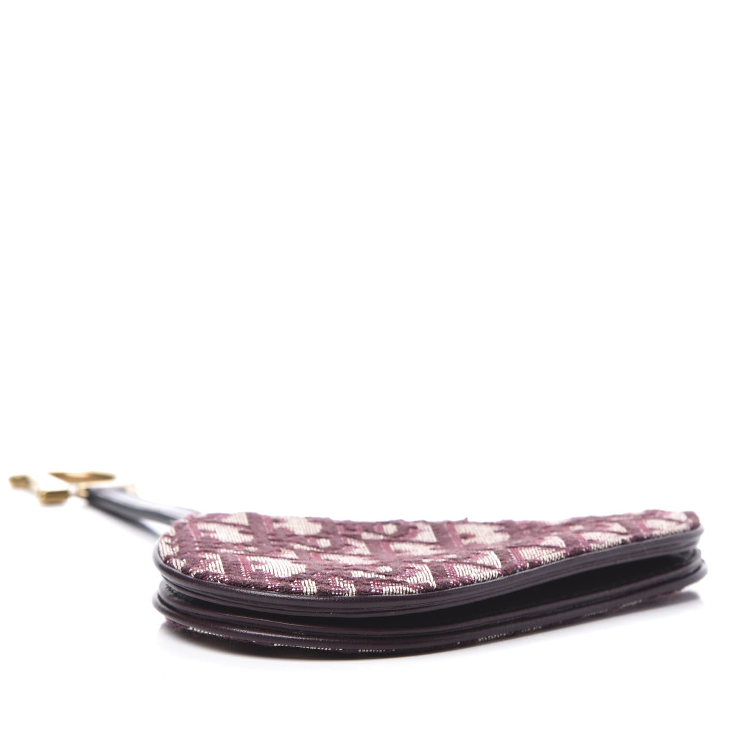 Christian Dior Oblique Saddle Coin Purse Bordeaux 3 of 11