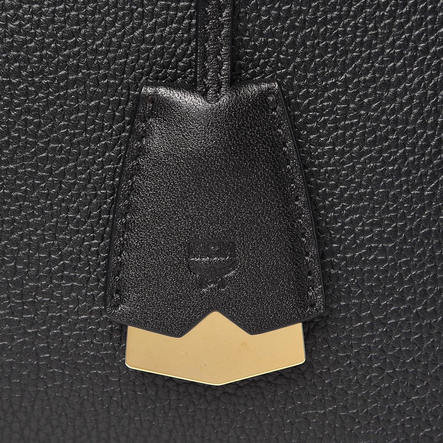 Grained Calfskin Medium Milla Tote Black