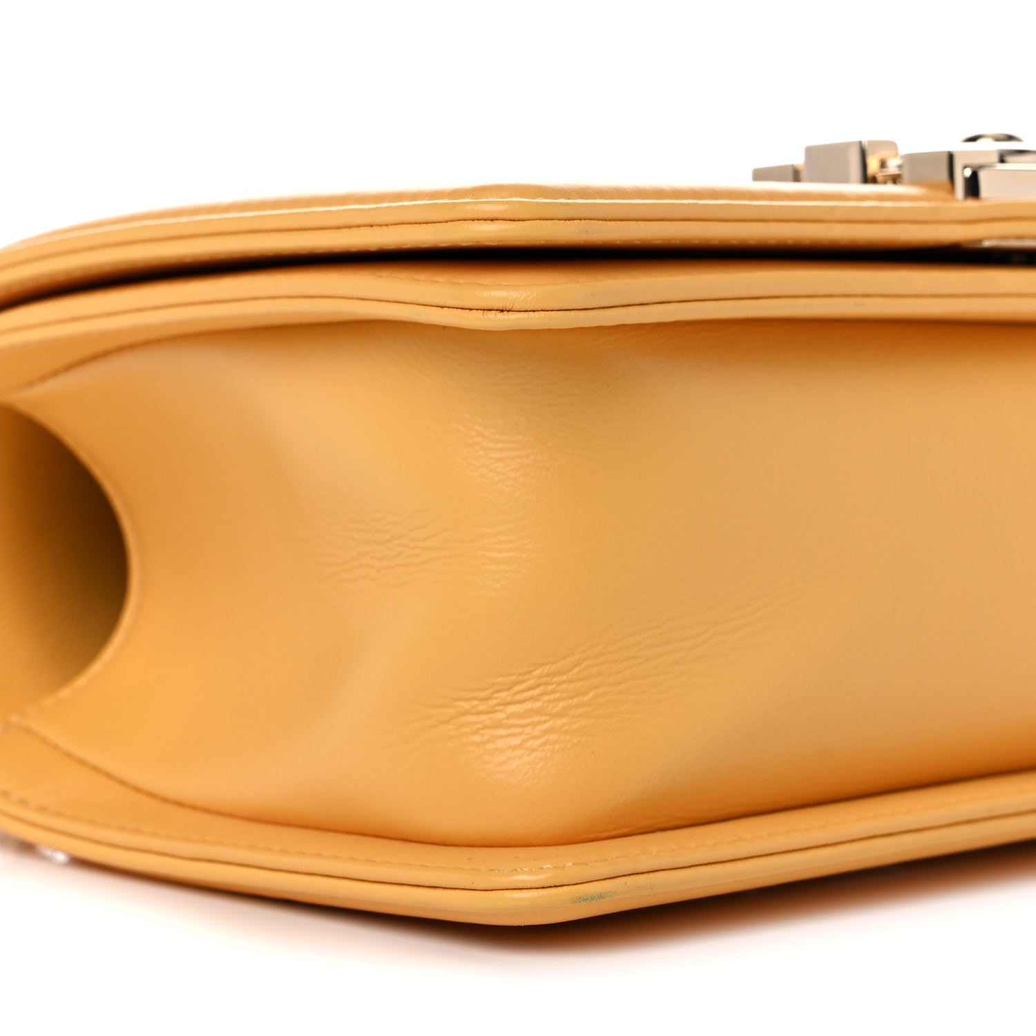 Chanel Calfskin Quilted Small Boy Flap Yellow 7 of 9