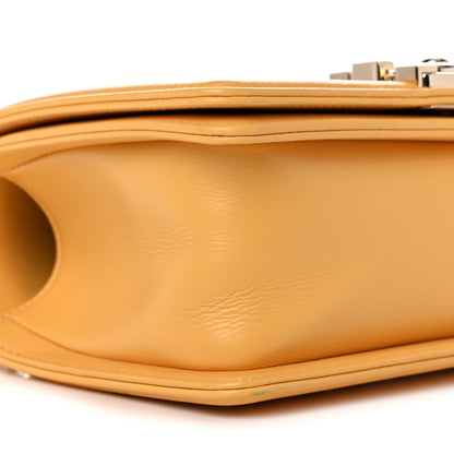 Chanel Calfskin Quilted Small Boy Flap Yellow 7 of 9