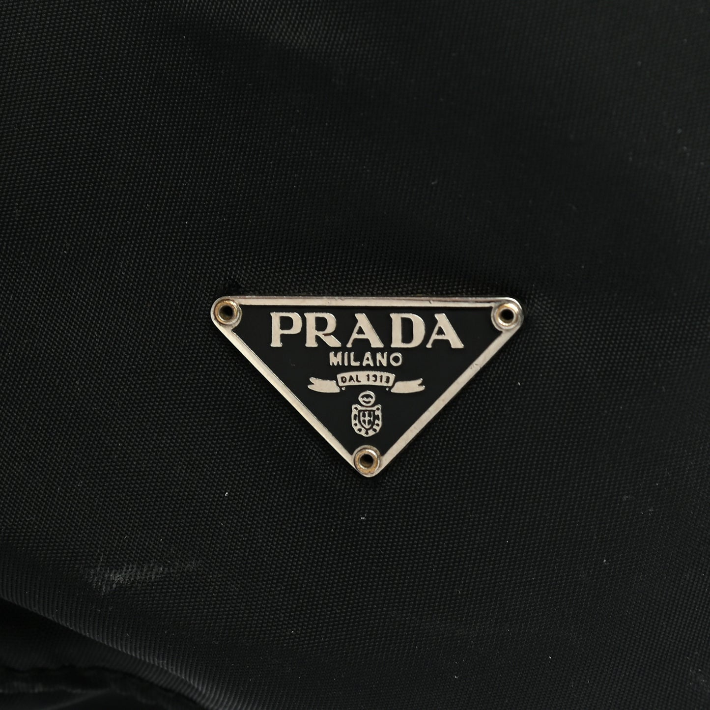 Nylon Vela Drawstring Pouch Black