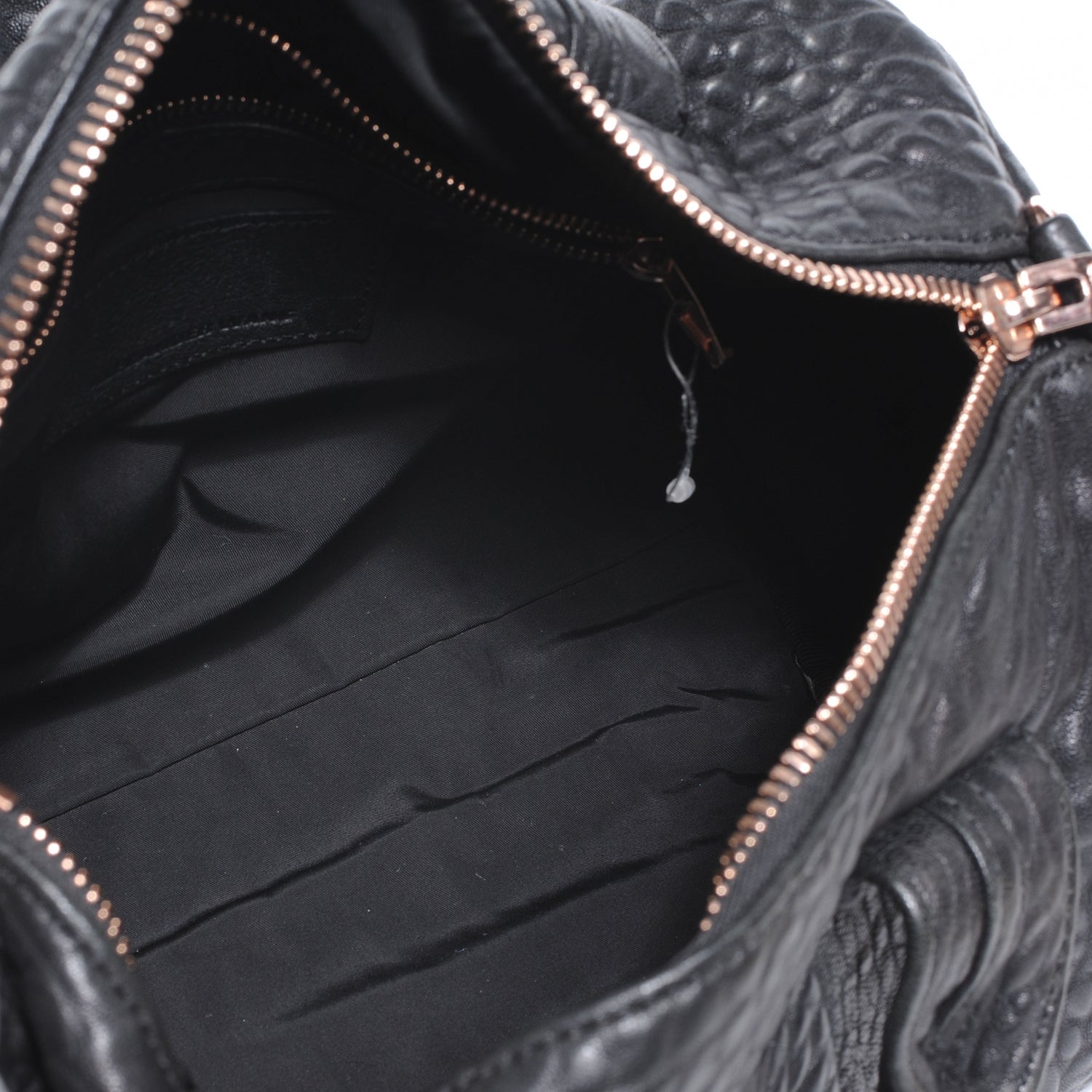 Alexander Wang Leather Rocco w Rose Gold Hardware Black 5 of 6