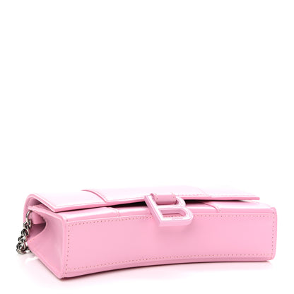 Balenciaga Shiny Box Calfskin Tonal B Hourglass Chain Bag Candy Pink 4 of 11