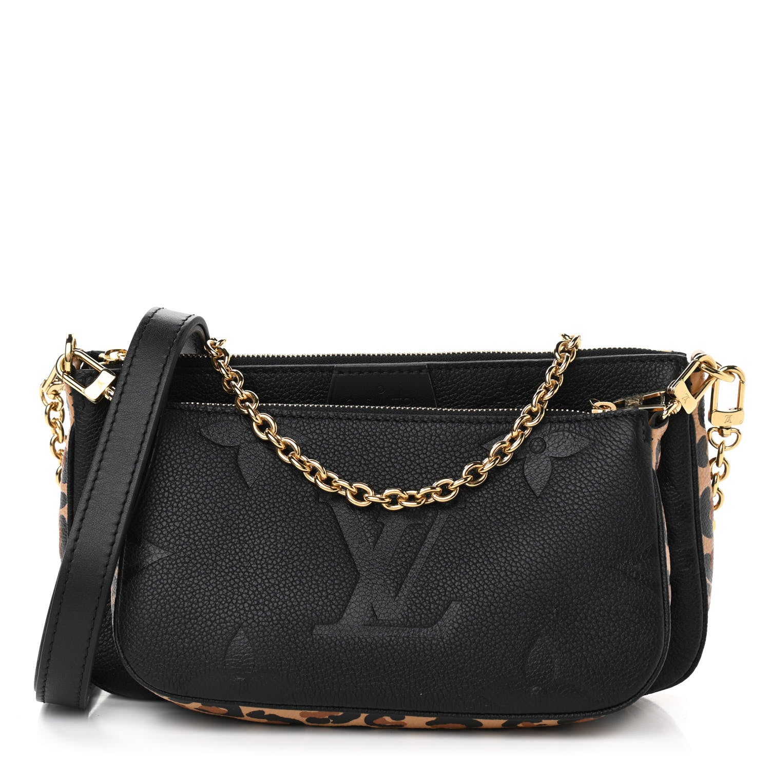 Louis Vuitton Empreinte Monogram Giant Wild At Heart Multi Pochette Accessories Black 1 of 11