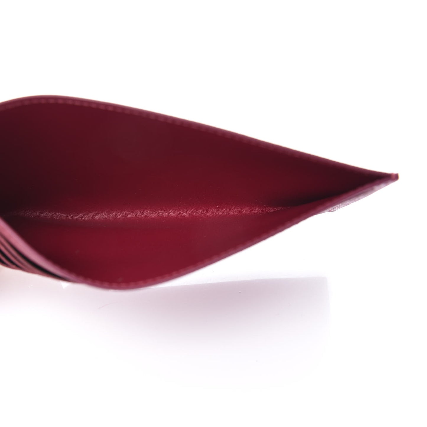 Calfskin Felicie Card Holder Insert Fuchsia