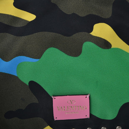 Valentino Garavani Nylon Camouflage Print Rockstud Zip Pouch Multicolor 7 of 9