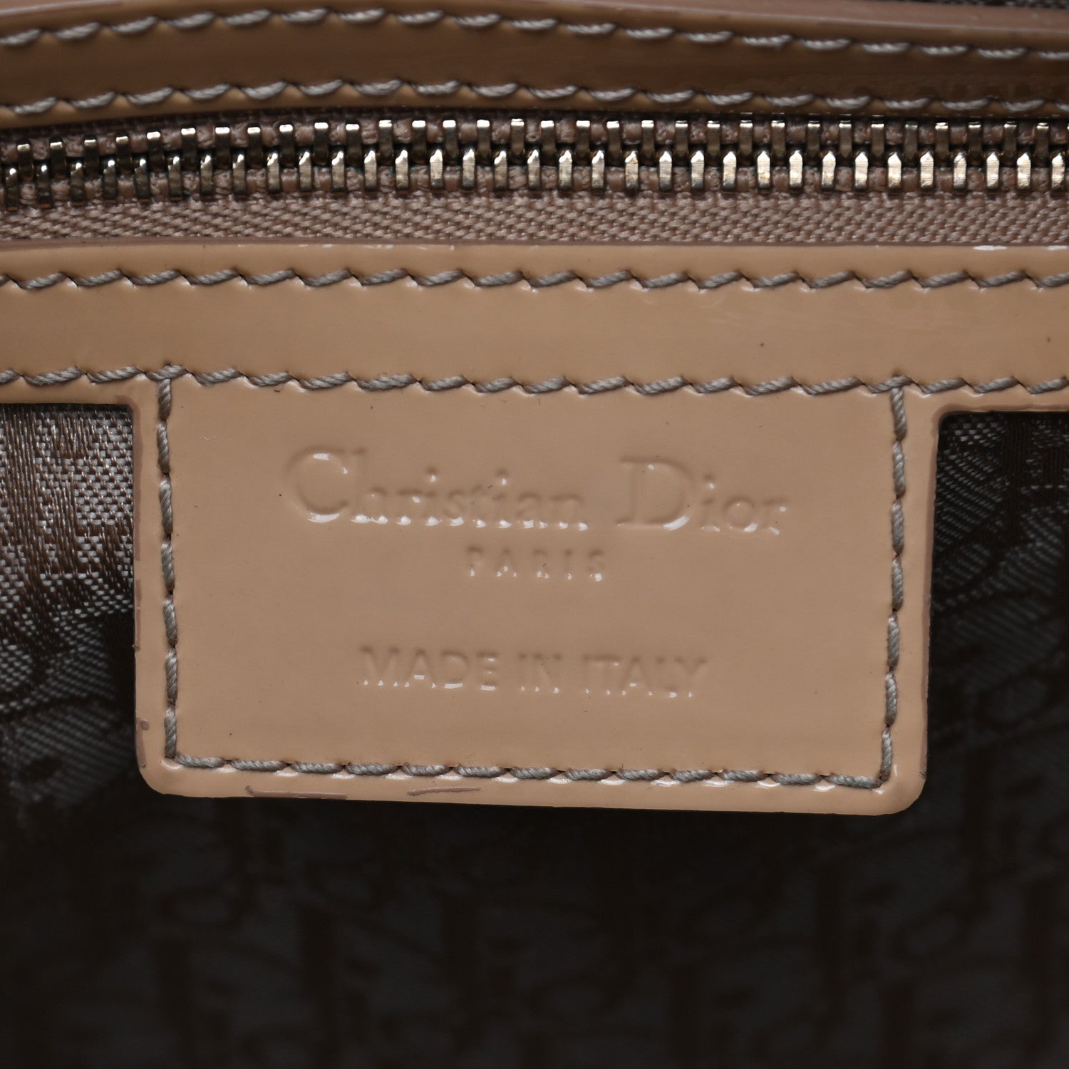 Christian Dior Patent Cannage Large Lady Dior Beige 6 of 10