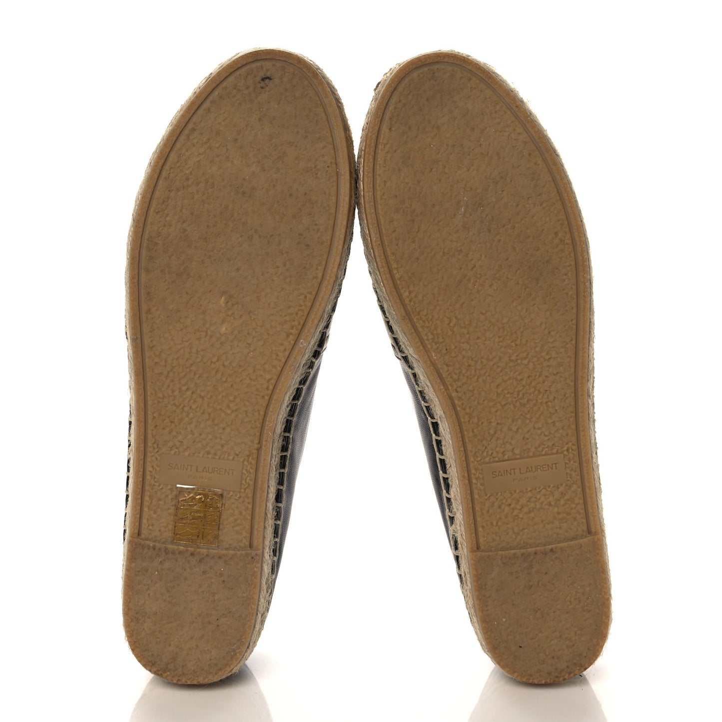 Lambskin Monogram Espadrilles 37.5 Black
