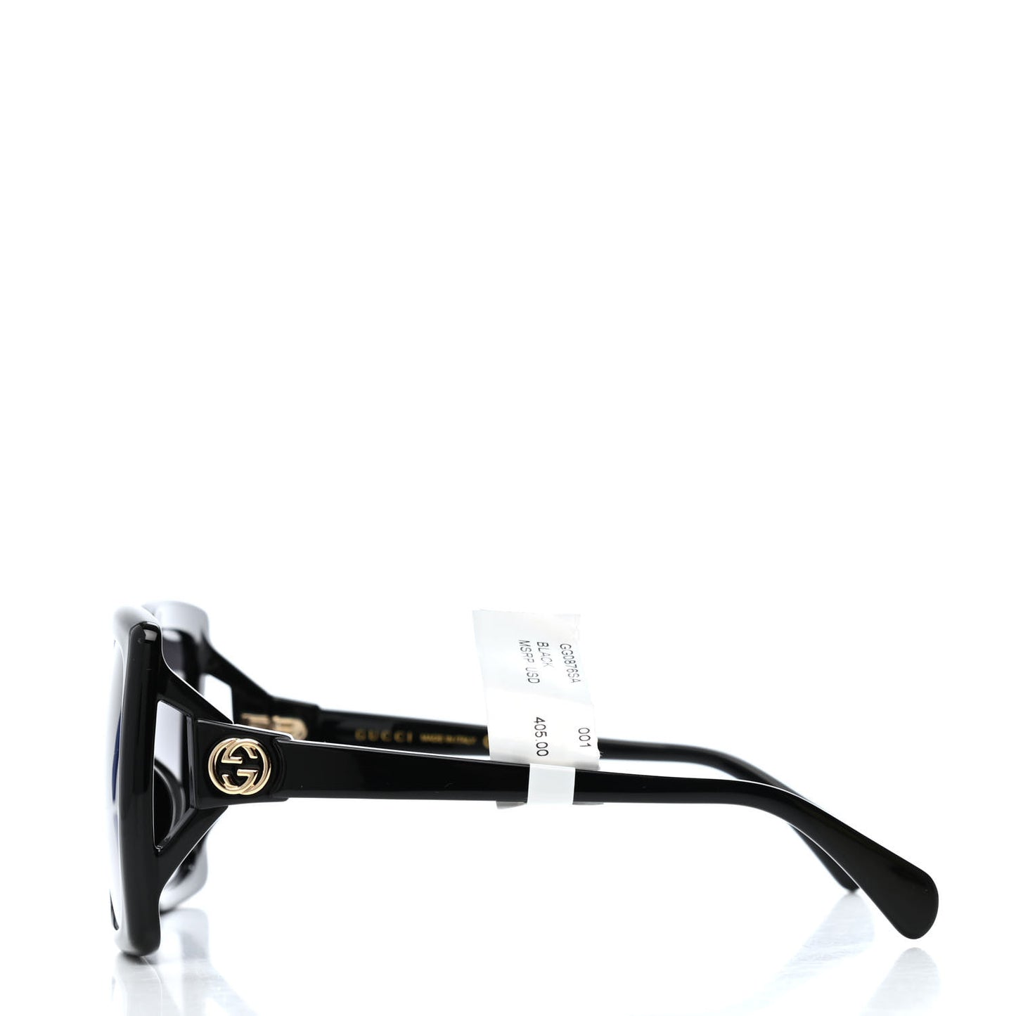 Acetate Square Frame Sunglasses GG0876SA Black