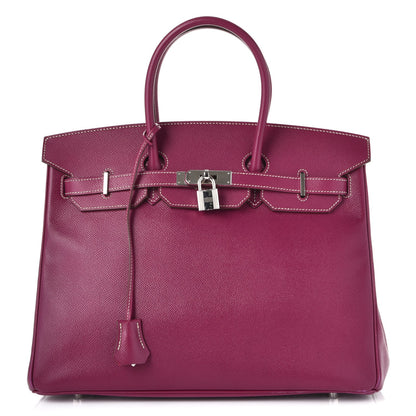 Hermes Epsom Candy Birkin 35 Tosca Rose Tyrien 1 of 42