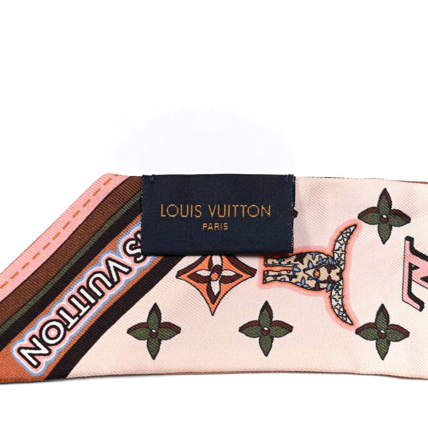 Louis Vuitton Silk Astro Taurus BB Bandeau Beige 3 of 4