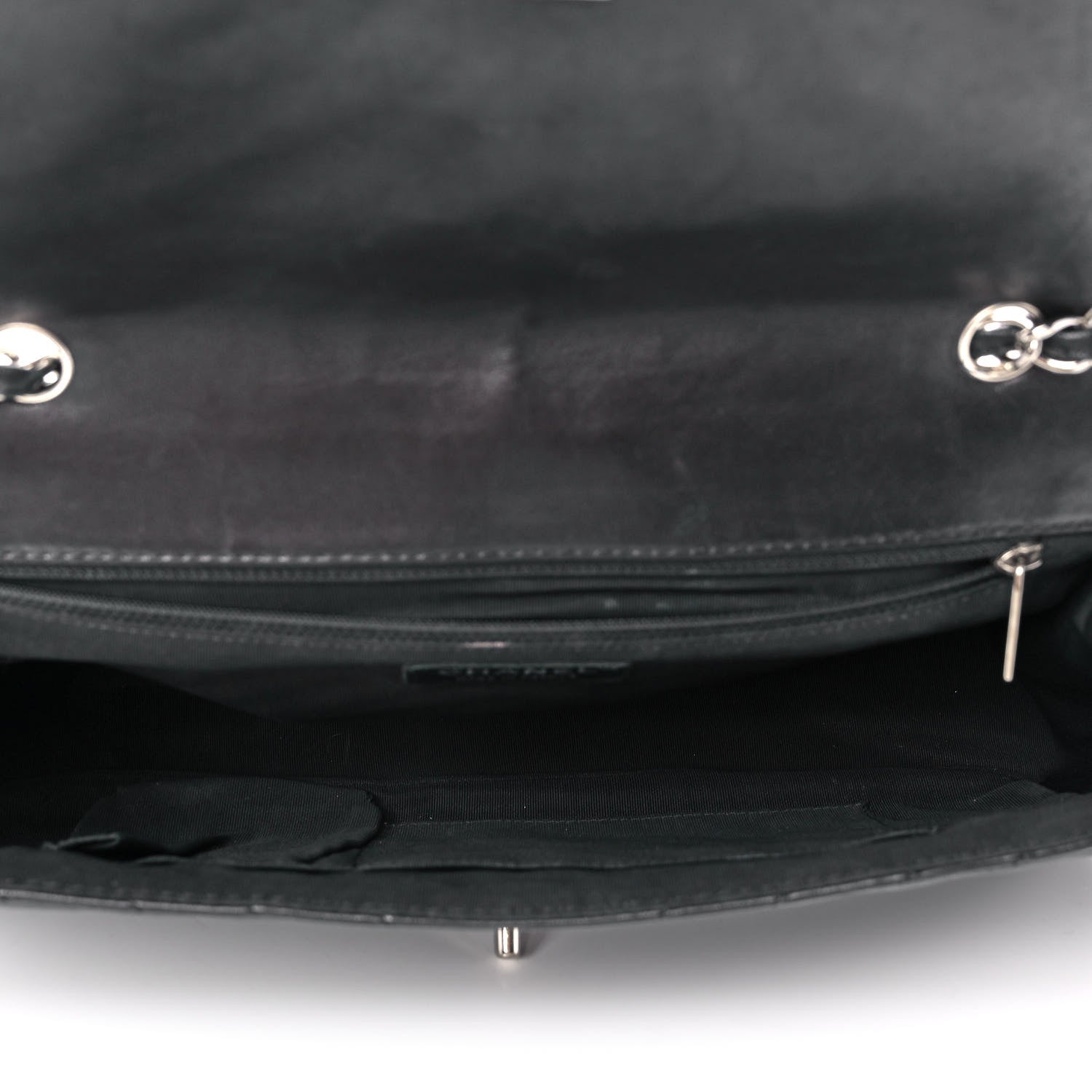 Chanel Lambskin Chevron Quilted Single Flap Black 4 of 11
