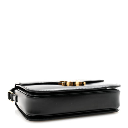 Celine Shiny Calfskin Medium Triomphe Black 4 of 10