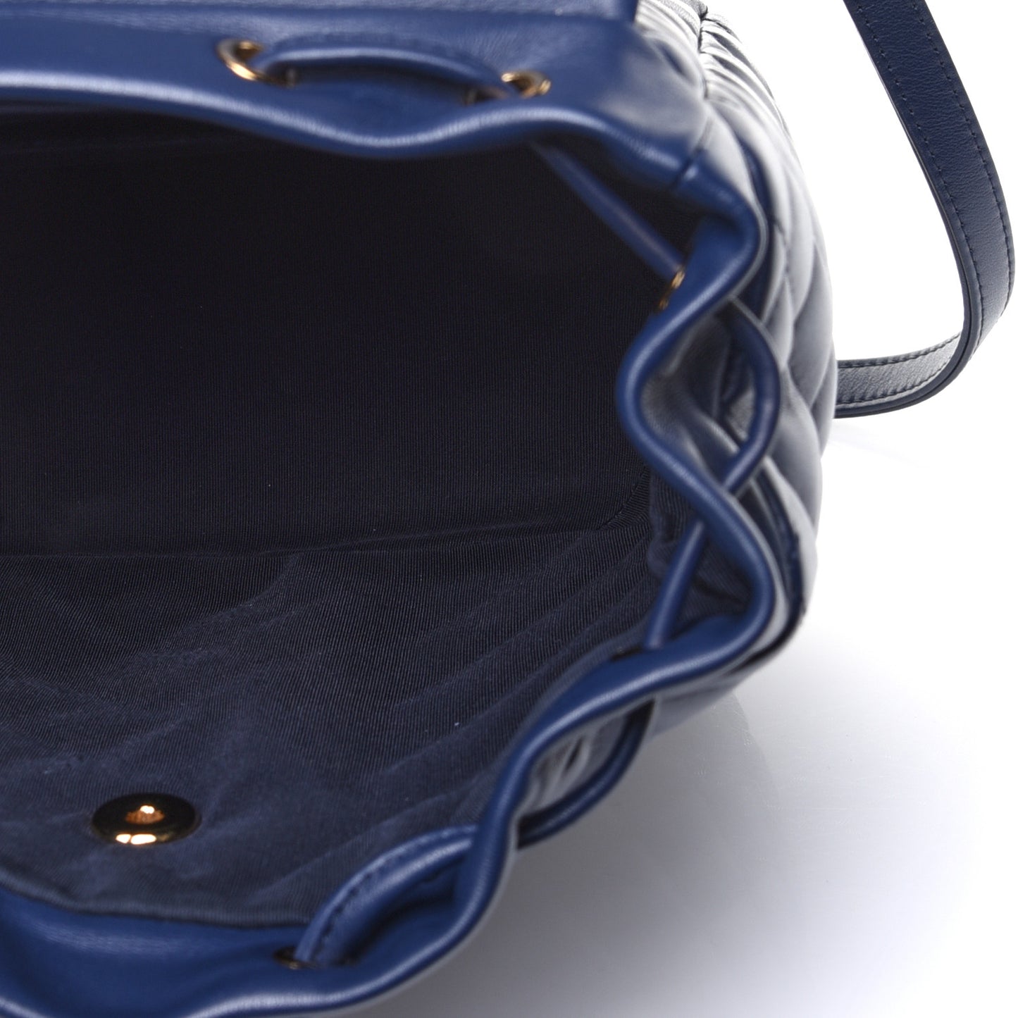Calfskin Quilted Small Urban Spirit Backpack Navy