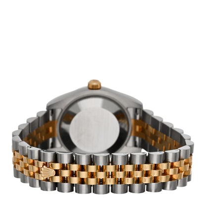 Rolex Stainless Steel 18K Yellow Gold 31mm Oyster Perpetual Datejust Watch White Roman 178273 3 of 5