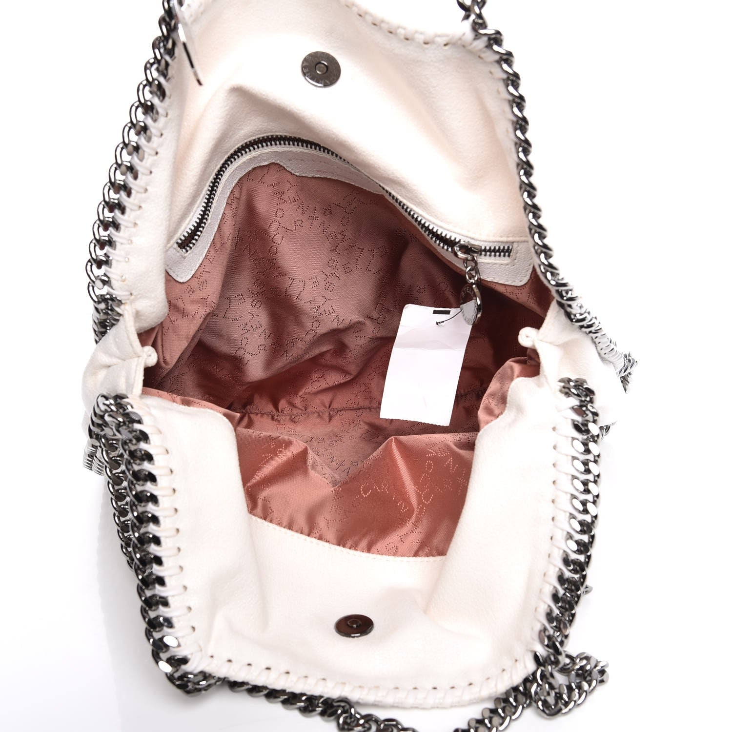 Stella McCartney Shaggy Deer Falabella Fold Over Tote Chalk 5 of 7