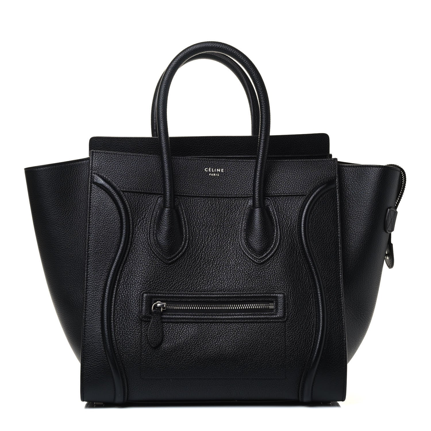 Celine Drummed Calfskin Mini Luggage Black 1 of 4