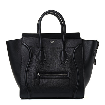 Celine Drummed Calfskin Mini Luggage Black 1 of 4