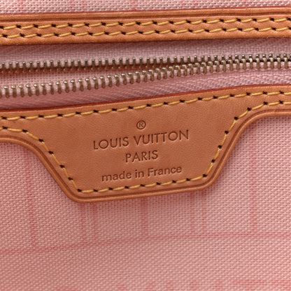 Louis Vuitton Damier Azur Neo Neverfull MM Rose Ballerine 7 of 13