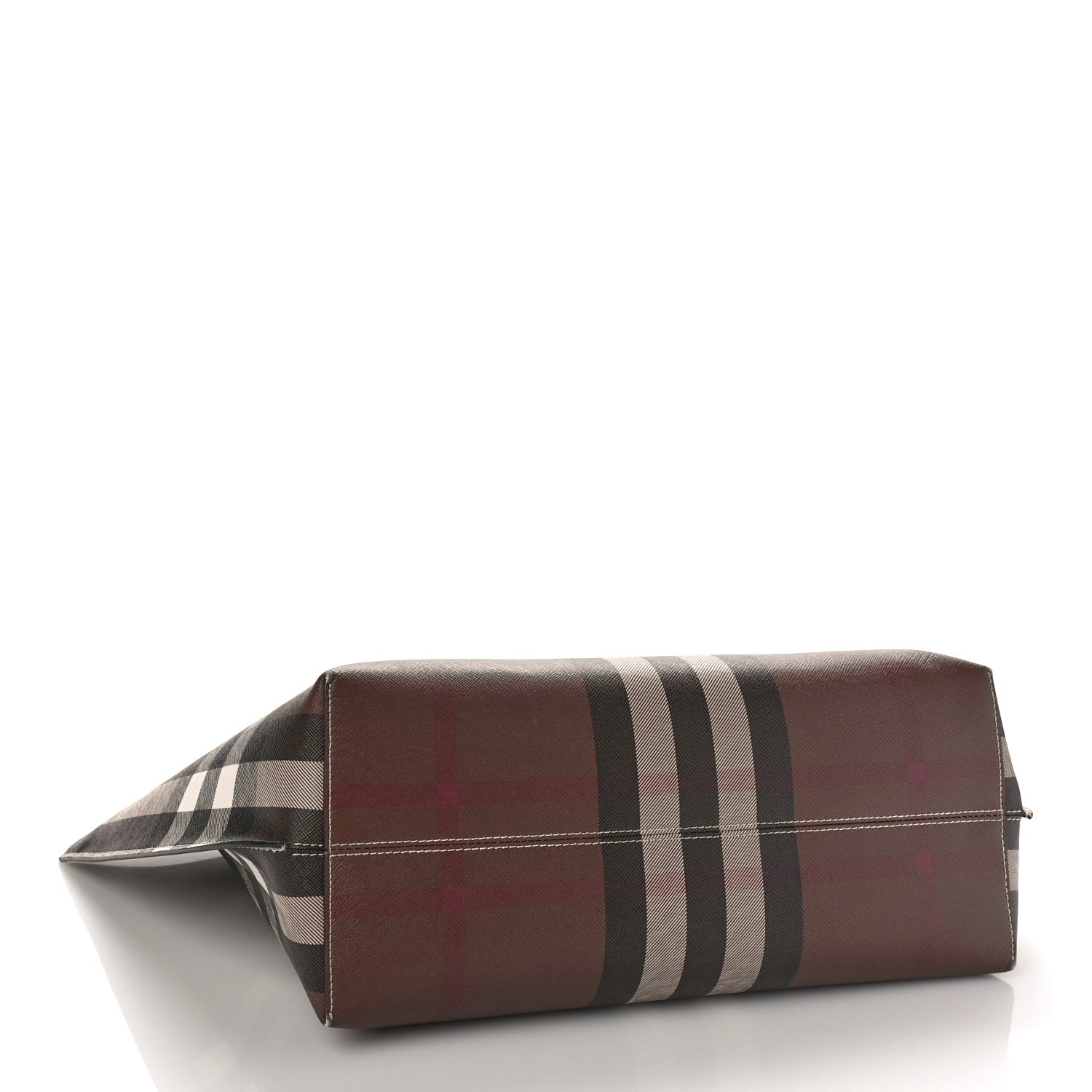 Burberry E-Canvas Check Medium Soft TB Tote Dark Birch Brown 4 of 8