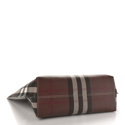 Burberry E-Canvas Check Medium Soft TB Tote Dark Birch Brown 4 of 8