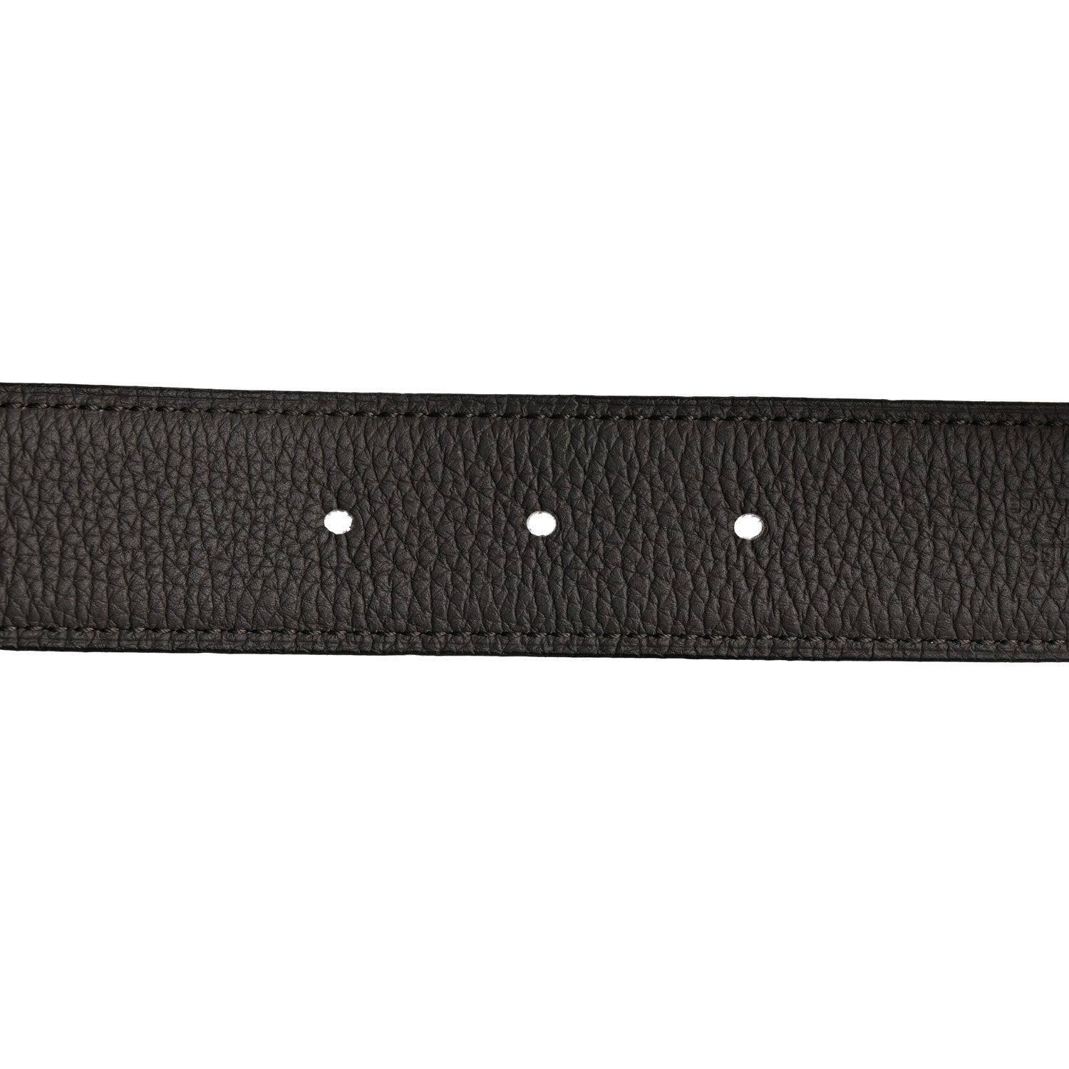 Hermes Box Togo 32mm Martelee H Belt 85 95/38 Black Etain 5 of 6