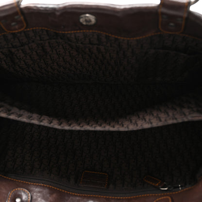 Christian Dior Calfskin Medium Gaucho Double Saddle Bag Brown 5 of 11