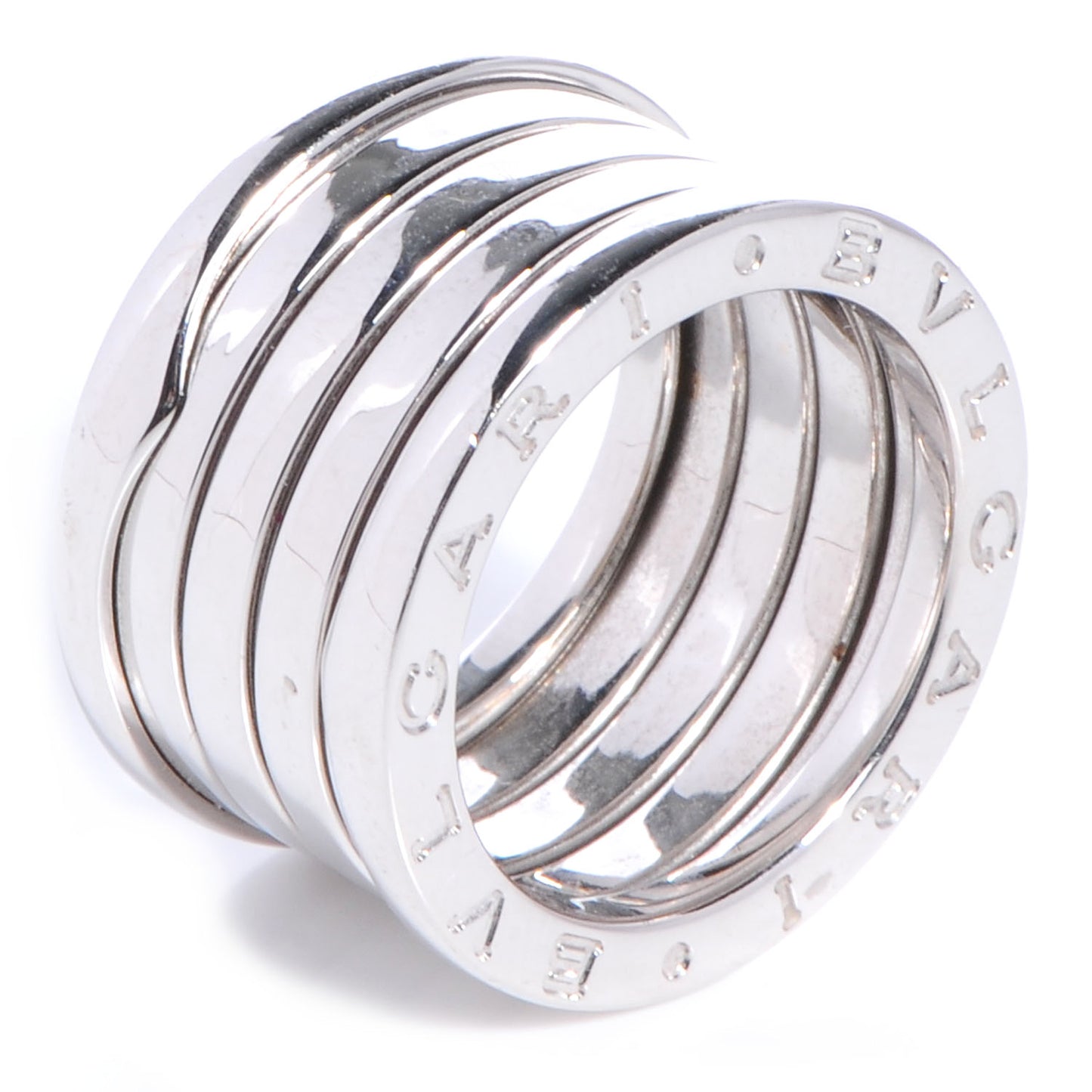18K White Gold B.Zero1 Four-Band Ring 50 5.5