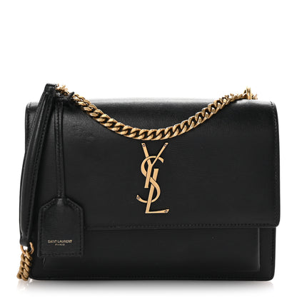 Saint Laurent Calfskin Medium Monogram Sunset Black 1 of 9