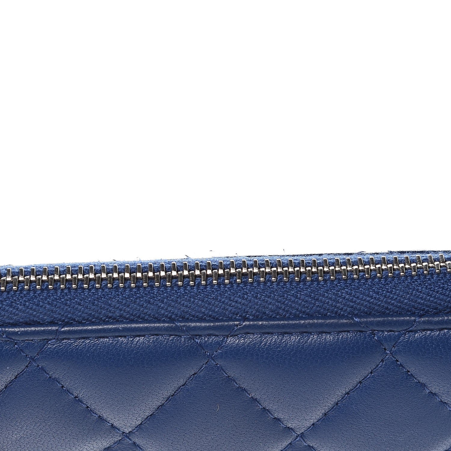 Chanel Lambskin Quilted Key Holder Case Blue 8 of 12