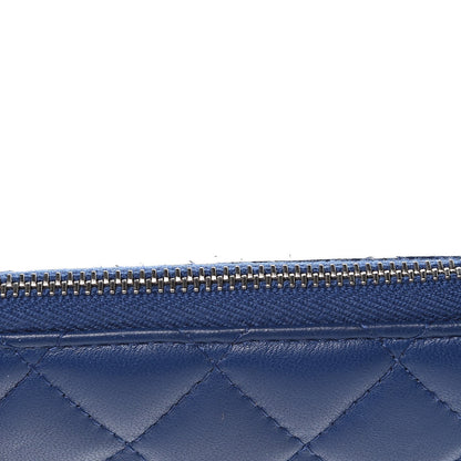 Chanel Lambskin Quilted Key Holder Case Blue 8 of 12