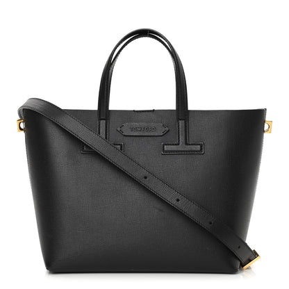 Tom Ford Saffiano Mini T Tote Black 1 of 17