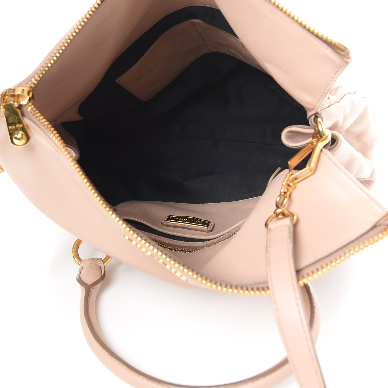 Miu Miu Nappa Matelasse Top Handle Bag Cammeo 5 of 18