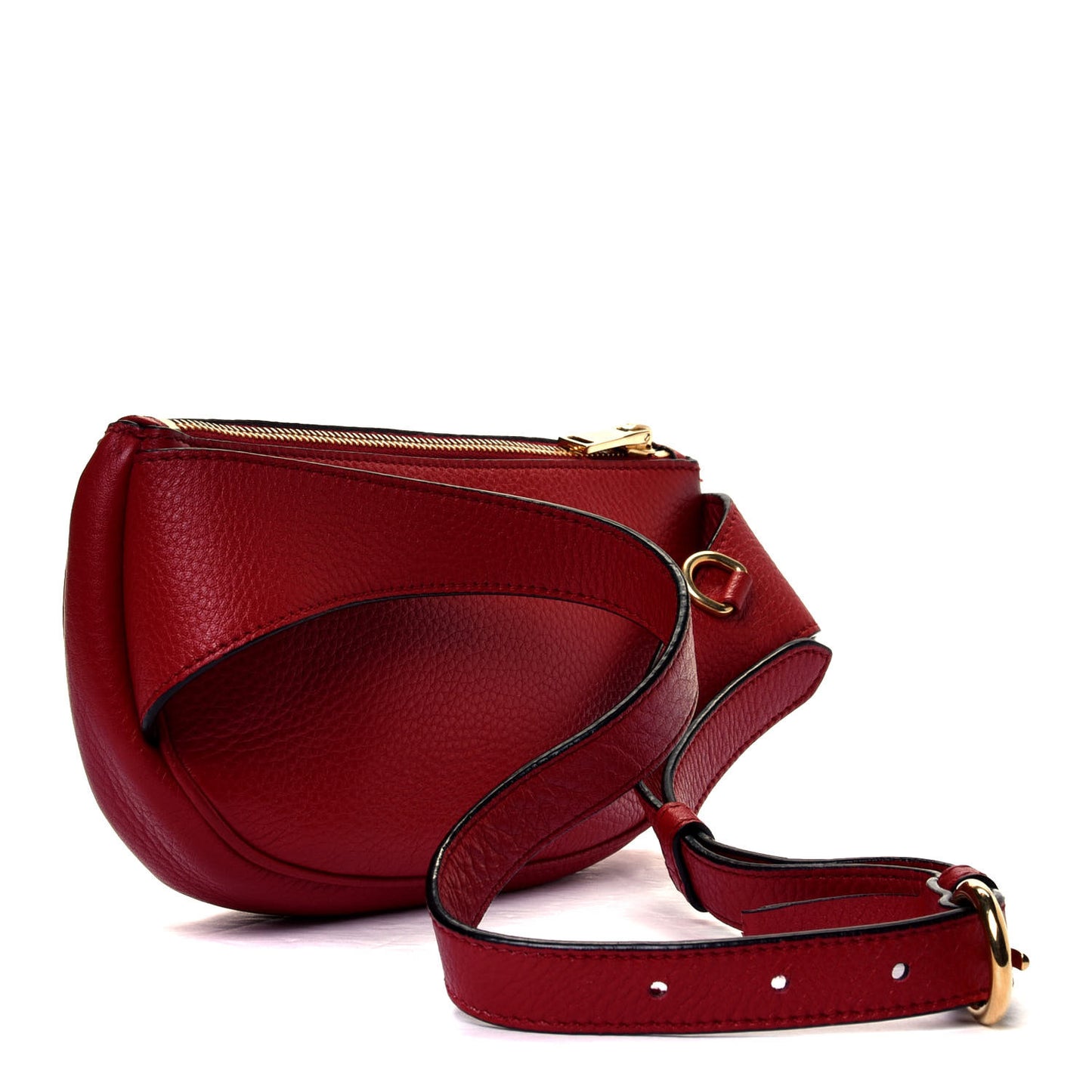 Vitello Daino Small Belt Bag Rosso