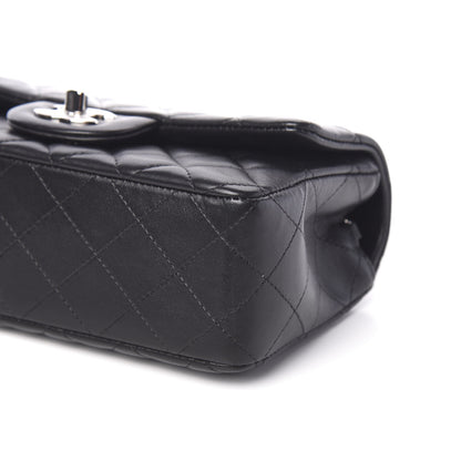 Chanel Lambskin Quilted Mini Rectangular Flap Black 8 of 9