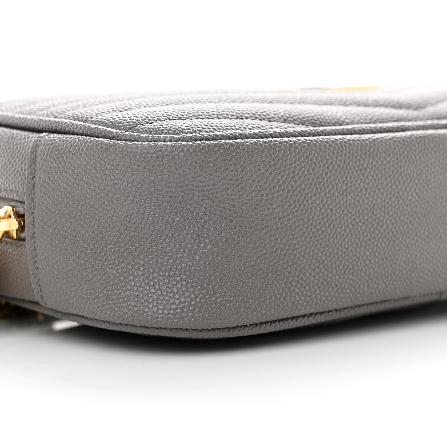Saint Laurent Grain De Poudre Matelasse Monogram Mini Lou Camera Bag Fog 9 of 11