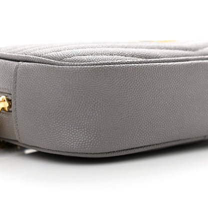 Saint Laurent Grain De Poudre Matelasse Monogram Mini Lou Camera Bag Fog 9 of 11
