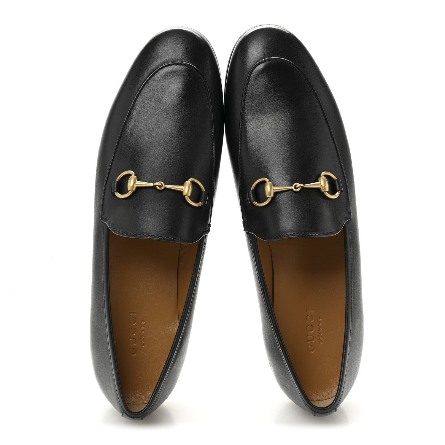 Gucci Calfskin Womens Jordaan Loafers 39 Black 2 of 11