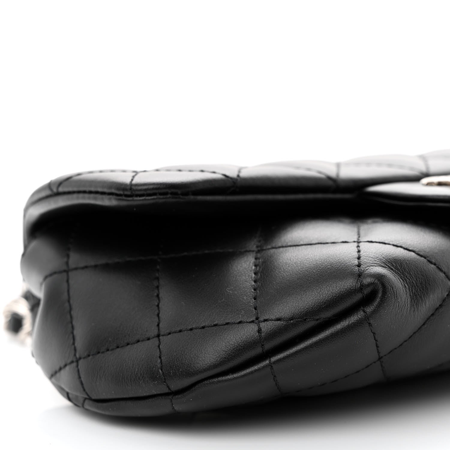 Chanel Calfskin Quilted CC Uniform Flap Belt Bag Black 10 of 11