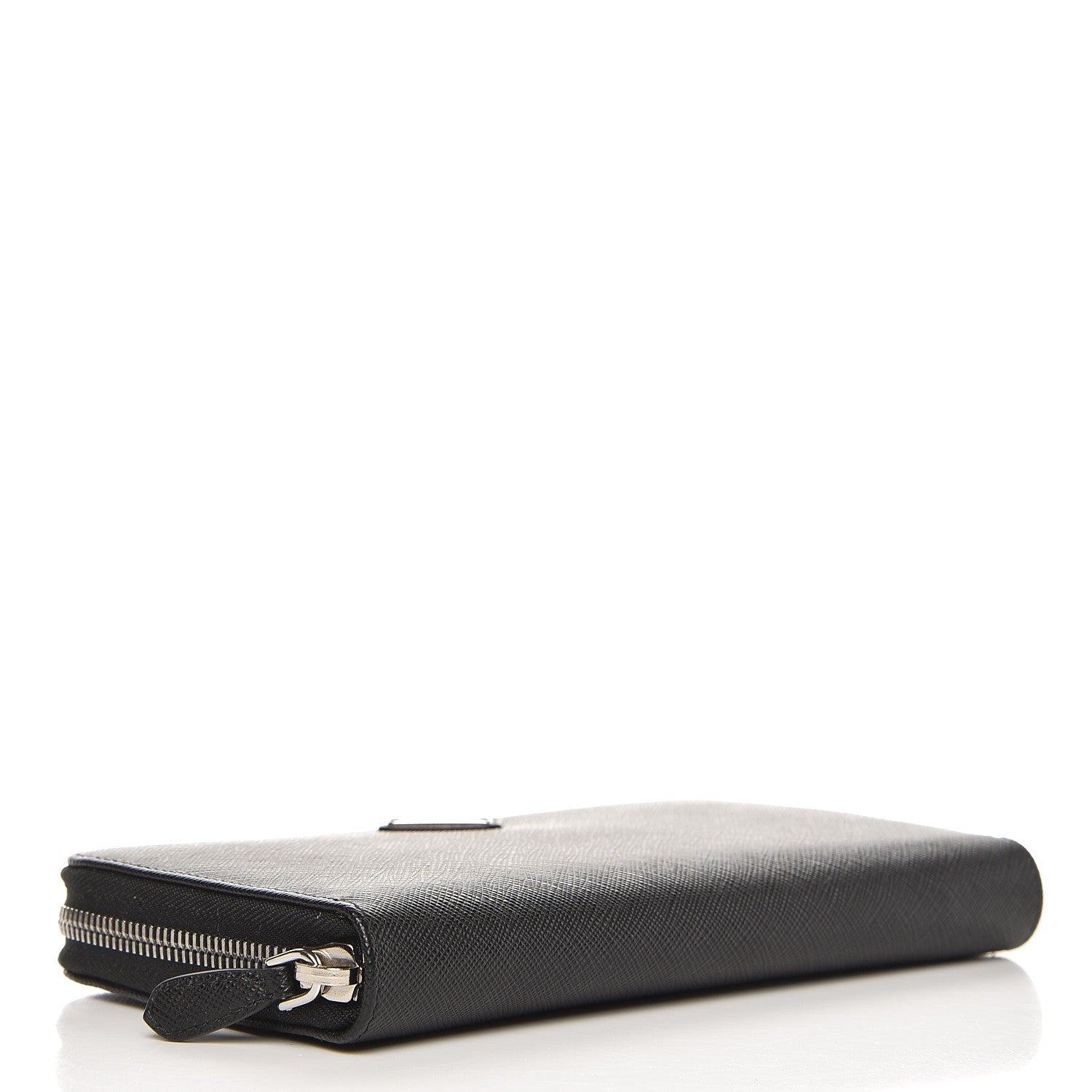 Prada Saffiano Zip Around Wallet Nero Black 4 of 8