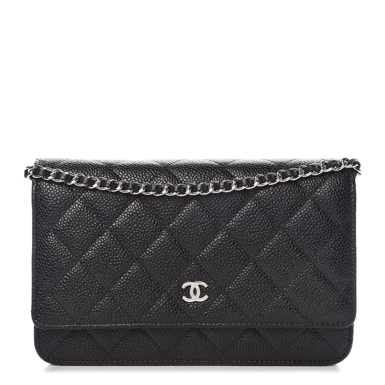 Chanel Caviar Quilted Wallet On Chain WOC Black 1 of 8