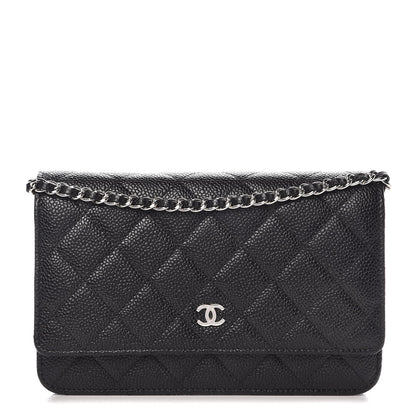 Chanel Caviar Quilted Wallet On Chain WOC Black 1 of 8
