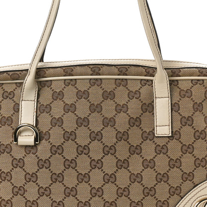 Gucci Monogram Medium New Britt Boston Off White 6 of 12