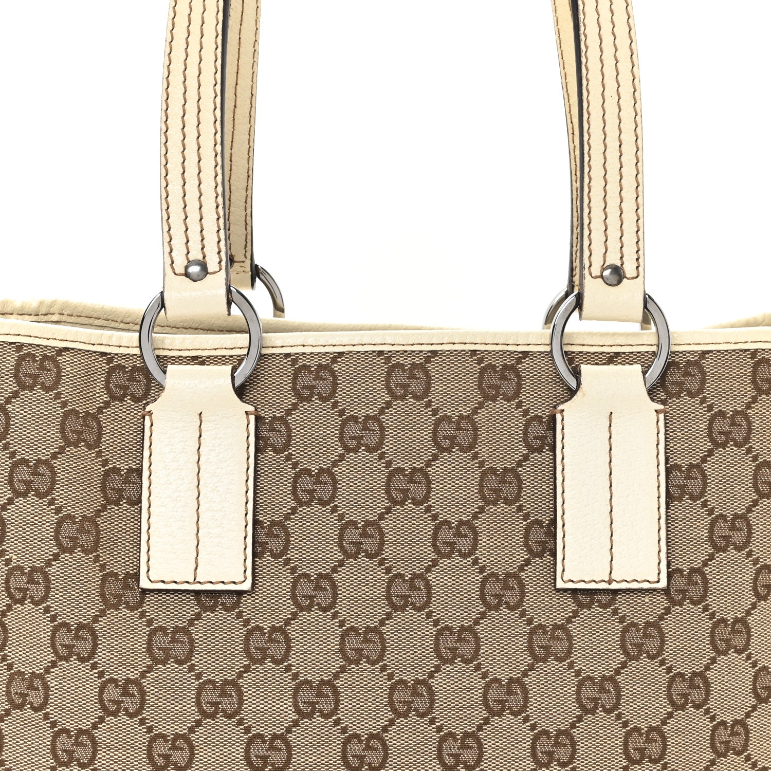 Gucci Monogram Medium Tote Off White 8 of 10