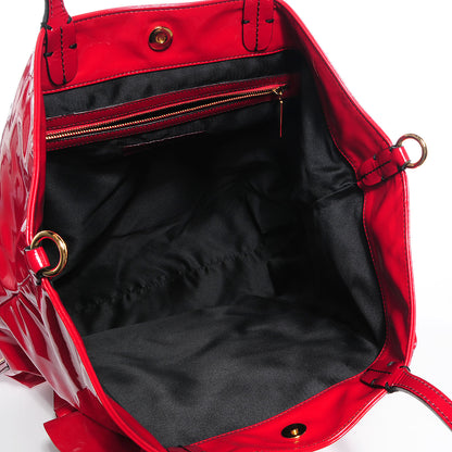 Valentino Garavani Lacca Patent Petale Tote Red 7 of 9