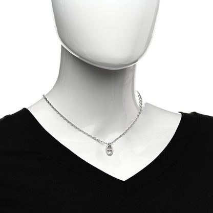 Hermes 18K White Gold Diamond New Farandole Pendant Necklace ST 2 of 5