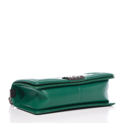 Chanel Lambskin Quilted Medium Boy Flap Green 4 of 8